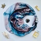 Дизайнерська хустка My Scarf "Блакитний океан" прикрашена агатом - изображение 1