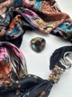 Дизайнерська хустка My Scarf "Різнобарвна галактика" 90 на 90 см - изображение 1