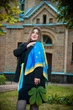 Дизайнерский яркий платок "У кожного своє серце і воно належить Україні" 70х70 см - изображение 10