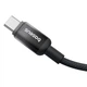 Кабель Baseus Discolor Series USB-C – USB-C, 1 м, чорний (P10374902111-00), швидка зарядка та передача даних - зображення 3