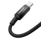 Кабель Baseus Discolor Series USB-C – USB-C, 1 м, чорний (P10374902111-00), швидка зарядка та передача даних - зображення 4