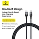 Кабель Baseus Discolor Series USB-C – USB-C, 1 м, чорний (P10374902111-00), швидка зарядка та передача даних - зображення 7