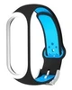 Ремешок Nike style с металлической застежкой для фитнес-браслета Xiaomi Mi Band 4 и 3 Черный с голубым (mrk9296) - изображение 7