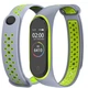 Силиконовый ремешок Nike style для фитнес-браслета Xiaomi Mi Band 3/4 Серый с желтым + металическая кнопка (mrk2455) - изображение 2
