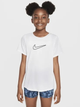 Підліткова футболка для дівчинки Nike G Nk Df One Std SS Top Hbr FZ5600-100 137-147 M Біла (197596802764) - зображення 1