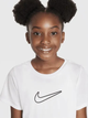 Підліткова футболка для дівчинки Nike G Nk Df One Std SS Top Hbr FZ5600-100 137-147 M Біла (197596802764) - зображення 4