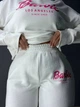 Костюм женский Quzen 485-485 Barbie оверсайз свитшот и брюки палаццо L белый - изображение 8
