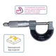 Точный механический микрометр в кейсе INTERTOOL MT-3041 0-25 мм с точностью до 0.01 мм для профессиональных измерений - изображение 14