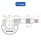 Точный механический микрометр в кейсе INTERTOOL MT-3041 0-25 мм с точностью до 0.01 мм для профессиональных измерений - изображение 18