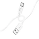 Дата кабель Hoco X87 Magic silicone USB to Type-C (1m) White - зображення 3