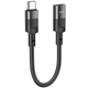 Перехідник Hoco U107 Type-C male to Lightning female (0.1m) Black - зображення 3