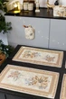 Новогодняя гобеленовая салфетка ПРОВАНС Золотой праздник, 30х50см 036311 - изображение 9