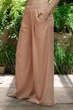 Брюки Forli Брюки с защипами из льна Rachel XS/S Бежевый LN0072-20-09_XS/S - изображение 3