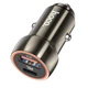 Автомобильное зарядное устройство HOCO Z46A Blue whale PD20W+QC3.0 car charger Metal Gray - изображение 3