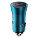 Автомобильное зарядное устройство Baseus Golden Contactor Max Dual Fast Charger Car Charger U+C 60W Blue - изображение 3