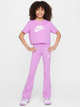 Дитяча футболка для дівчинки Nike G Nsw Tee Crop Futura Hbr FZ5548-532 122-128 XS Світло-фіолетова (197602749175) - зображення 3