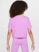 Підліткова футболка для дівчинки Nike G Nsw Tee Crop Futura Hbr FZ5548-532 158-170 XL Світло-фіолетова (197602701548) - зображення 2