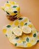 Вощанка багаторазова воскова серветка Beesafe обгортка для зберігання продуктів велика XL Лимони - изображение 2