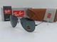 Солнцезащитные Очки RB Aviator 3026 Black + Линза Стекло Комплект - изображение 1