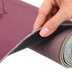 Килимок для йоги Льняний (Yoga mat) двошаровий 3мм Record (розмір 183x61x0,3см, джут, каучук, сірий-рожевий, з принтом Лотос) (FI-7157-4) - зображення 4