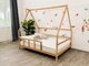 Детская кровать домик Монтессори BUSY WOOD на ножках Модель 1 120х60 см натуральное дерево - изображение 12