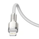 Кабель Baseus Cafule Metal Type-C to Lightning PD 20W 1м White (CATLJK-A02) - изображение 5