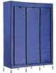 Складной шкаф большой STORAGE WARDROBE 175 х 130 х 45 см каркасный тканевый Синий - изображение 4