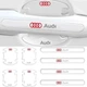 Защитная плёнка под дверные ручки Audi 8шт (на скотче) - изображение 1