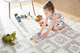 Mata piankowa dla dzieci RICOKIDS puzzle pociąg literki 36 szt (5902854518814) - obraz 4