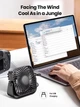 Вентилятор TOPK K52 USB, 8.5cm, 3 скорости, USB 5V 1m, 5W, 360град. black - изображение 7