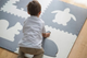 Mata piankowa dla dzieci RICOKIDS puzzle zwierzątka 6 szt białe i szare (5908220470748) - obraz 6
