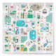 Mata piankowa dla dzieci Nukido Town 120 x 120 cm + piankowe figurki (5903890616649) - obraz 1