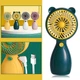 Портативний ручний вентилятор Handy Mini Fan JX-998 на акумуляторі з ручкою міні ветродуйка 2,5Вт Зелений - зображення 2