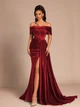 Платье вечернее длинное женское SHEIN GD-00203563 L Бордовое (DN3012300108139) - изображение 4