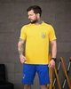 Мужской летний патриотический костюм Украина S желто-синий (92646) - изображение 1