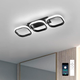 Управляемая светодиодная люстра Esllse CUBES 40W 3S SMART черная 520x170x85мм с пультом и приложением APP - изображение 2