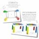 Детский столик со стульчиком POPPET Колор Блу 5 в 1 (PP-002B) - изображение 8