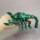 Киберскорпион с подвижными суставами черно-зеленый – 3D-печатная игрушка 22,5 см - изображение 7
