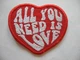 Нашивний патч на одяг All You Need Is LOVE 60х70 мм - зображення 1