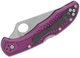 Ніж Spyderco Delica 4 Flat Ground Purple FRN - C11FPPR - зображення 3