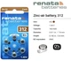 Батарейки Renata 312 PR41 PR312 ZA312- Zinc Air Mercury Free (1.45V) 6 шт для слуховых аппаратов - изображение 2