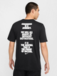Спортивна футболка довга чоловіча Nike M Nk Df Tee Verbiage HJ3613-010 S Чорна (197859571307) - зображення 2