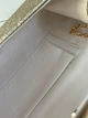 Женская сумка прямоугольная блестящая, конверт-клатч Золотая (3345) - изображение 4