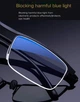 КОМПЬЮТЕРНЫЕ ОЧКИ TR-90 VisionPro Shield /антиблик, 5H защита от царапин, фильтр синего света Темно-бордовий - изображение 4