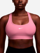 Спортивний топ для бігу жіночий Nike W Nk Swsh Lgt Spt Bra DX6817-699 M Рожевий (197860085251) - зображення 6