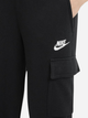 Дитячі теплі спортивні штани-джоггери для хлопчика Nike K Nsw Club Flc Crgo Pnt Lbr FD3012-010 128-137 S Чорні (196607242759) - зображення 3