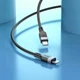 Кабель для зарядки і передачі даних HOCO X109 Energy silicone charging data cable USB Type-C - Lightning 3м Чорний - зображення 4