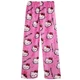 Пижамные штаны Hello kitty широкие трендовые плюшевые розовые - изображение 1
