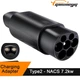 Переходник Type2 - NACS 7кВт 32A Guwieyg - изображение 1