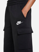 Дитячі теплі спортивні штани-джоггери для хлопчика Nike K Nsw Club Flc Crgo Pnt Lbr FD3012-010 122-128 XS Чорні (196607242742) - зображення 4